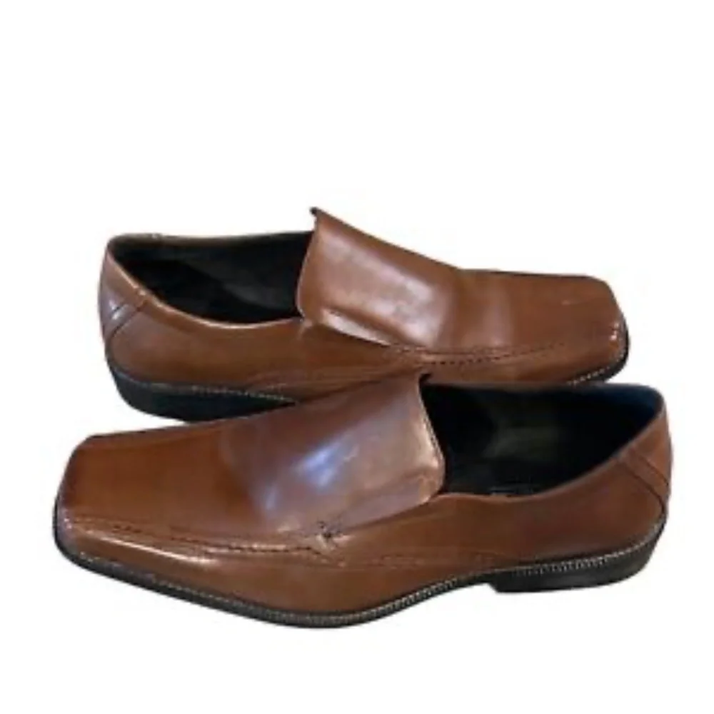 Stacy Adams Mens Shoes Size 13 Brown Slip On Leather‎ Loafers Casual Shoes